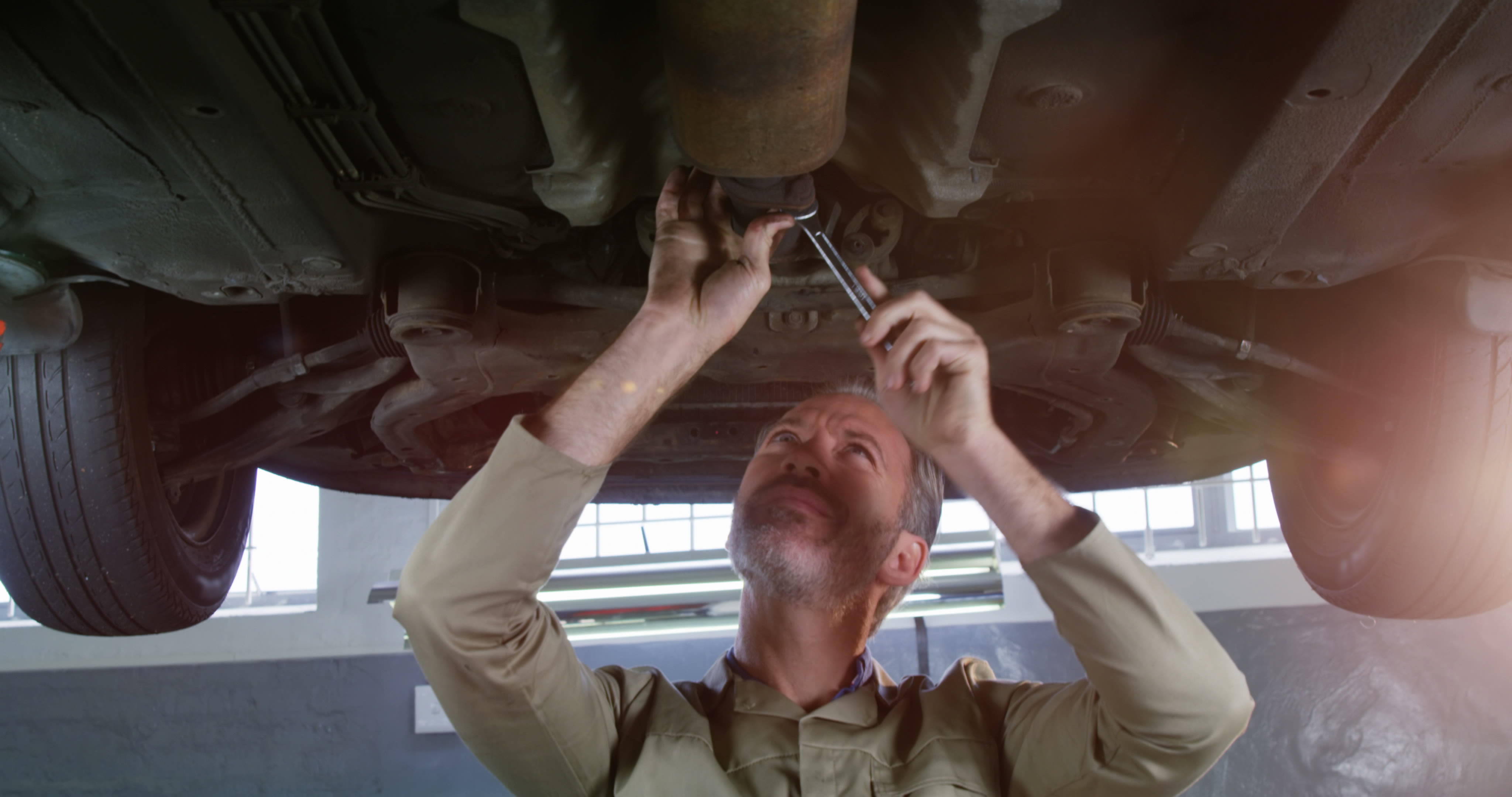Mechanic Under Car